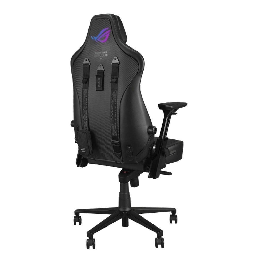 ASUS ROG Courser Gaming Chair, Aura RGB Lighting, 4D Armrests, Dynamic Recline 90–155°, SL302 – Black