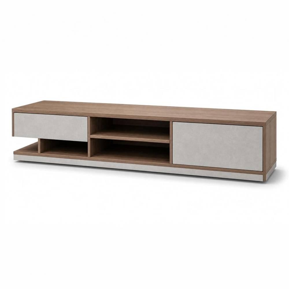 ALMAPLE TV Stand, Up to 98-inch, 2026054 – Walnut/Grey