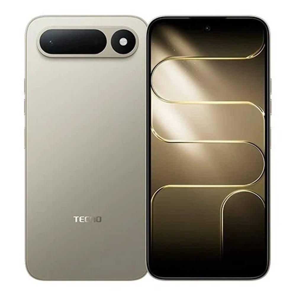 Tecno Spark 50 5G phone, 6.78-inch screen, 256GB storage, 8GB RAM, 6500mAh battery, 45W fast charging, Spark 50 5G - Gold