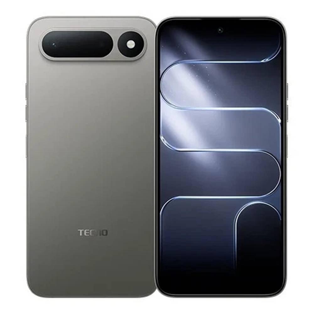 Tecno Spark 50 5G phone, 6.78-inch screen, 128GB storage, 4GB RAM, 6500mAh battery, 45W fast charging, Spark 50 5G - Grey