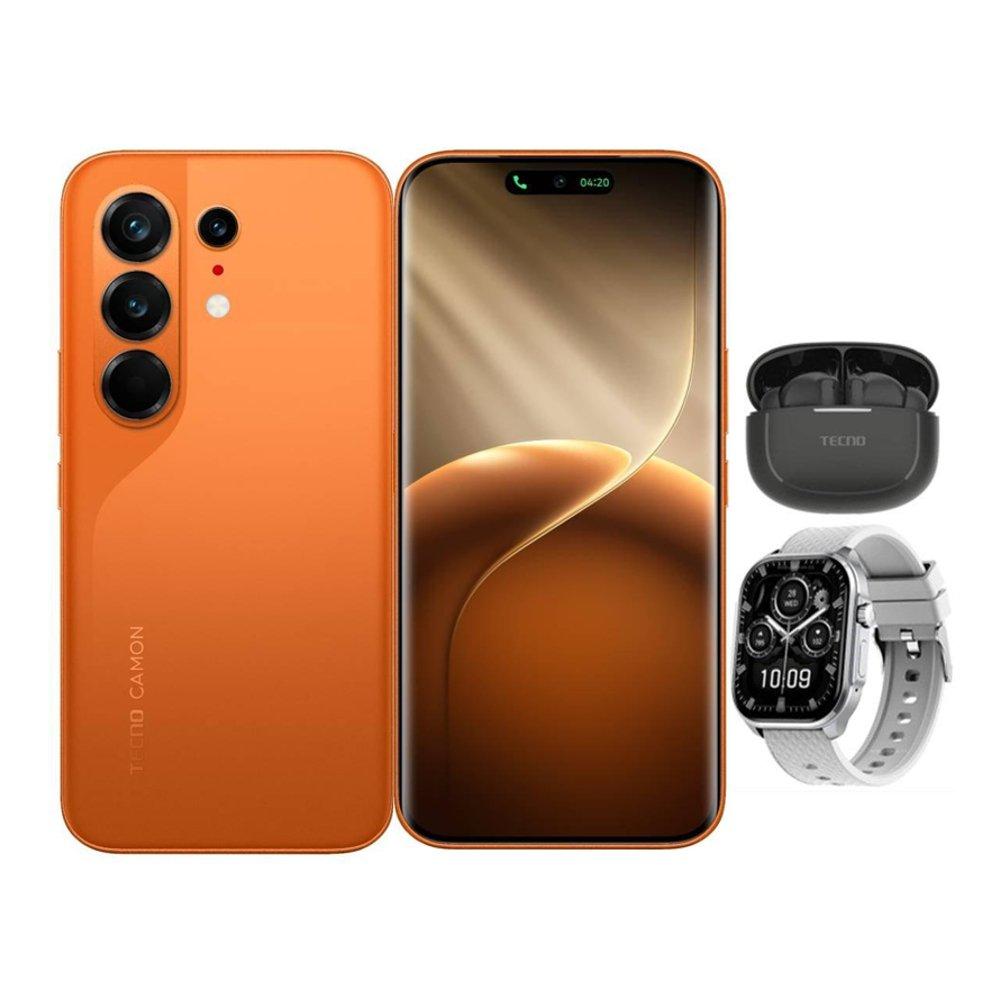 Tecno Camon 50 Ultra 5G Phone, 256GB, 12 Ram, 6.78-inch, MediaTek Dimensity 7400 Ultimate Processor- Orange