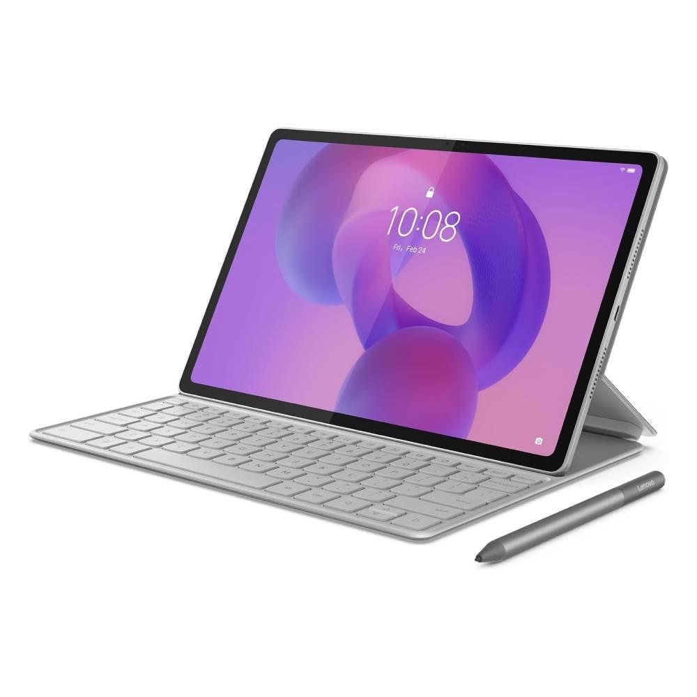 Lenovo Idea Tab Plus with keyboard Cover and Digital Pen, MediaTek Dimensity 6400 Processor, 8GB RAM, 256GB Storage, 12.1-inch 2.5K, ZAG70779AE - Grey