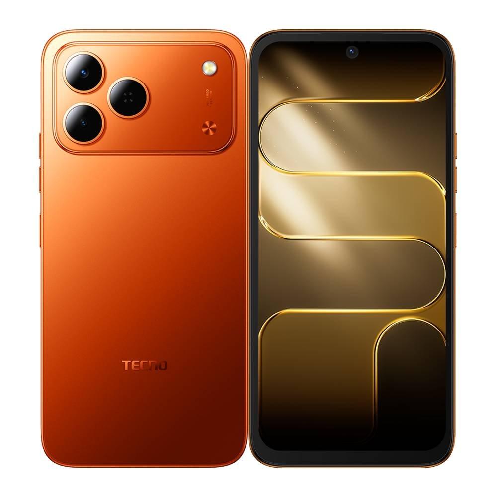 Tecno Spark 50 Phone,MediaTek Helio G81, 4GB RAM, 128 GB, 6.78-Inch - Orange
