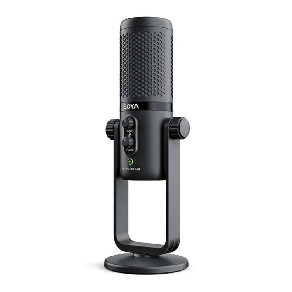 Boya Wireless Condenser USB Microphone, 4 Polar Pattern, BY-PM740 - Black