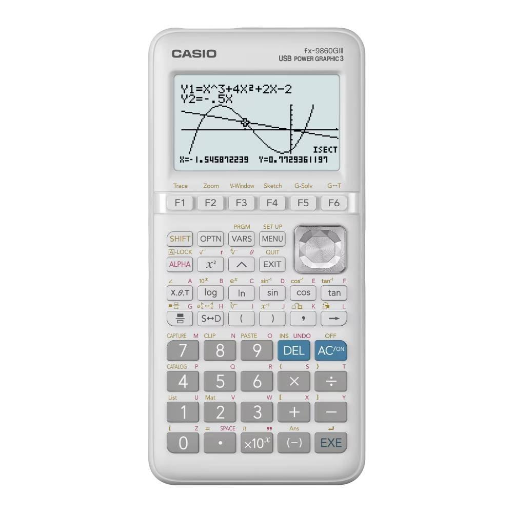 Casio Scientific Calculator, FX-9860GIII-S-DT-N - White