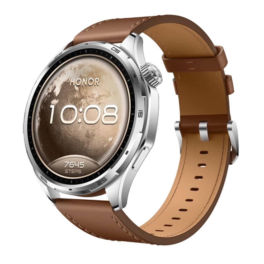 Honor Watch 6 Smart Watch, 1.46-inch AMOLED, 46.5mm, ROME-B09C - Brown