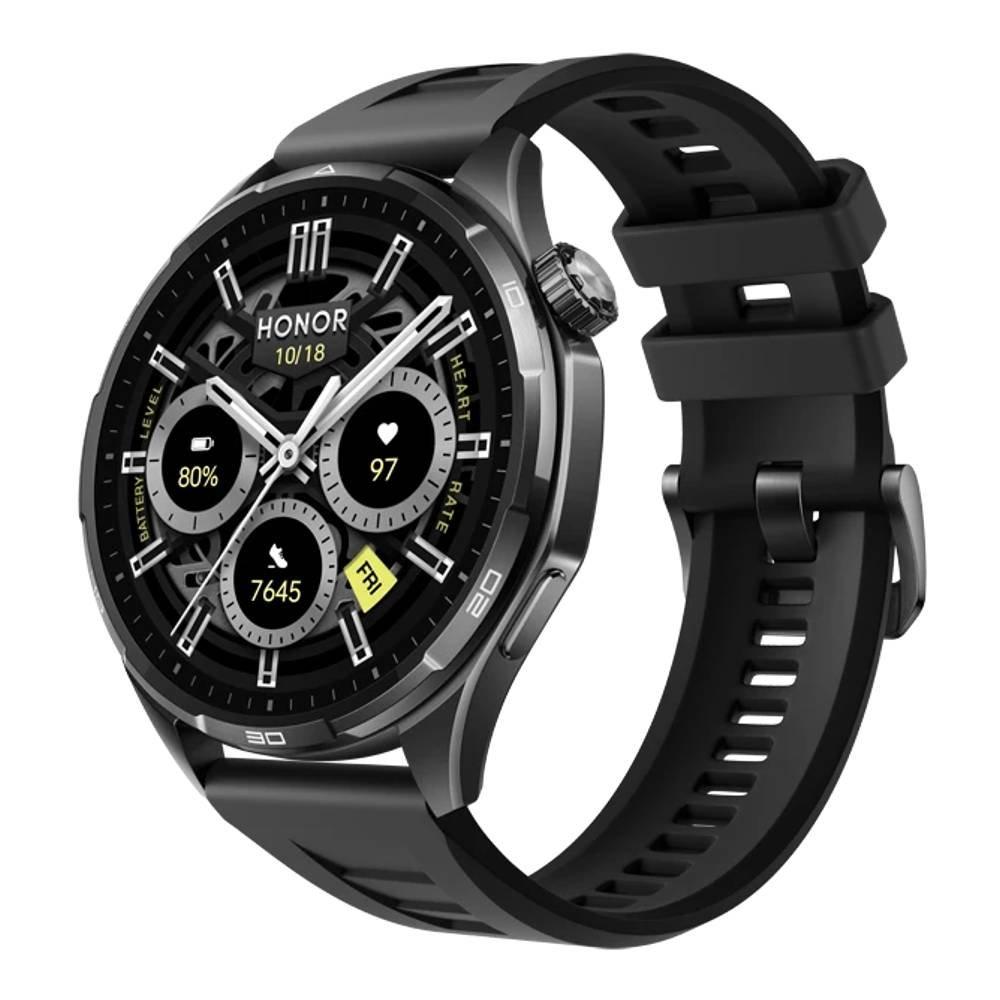 Honor Watch 6 Smart Watch, 1.46-inch AMOLED, 46.5mm, ROME-B09S - Black