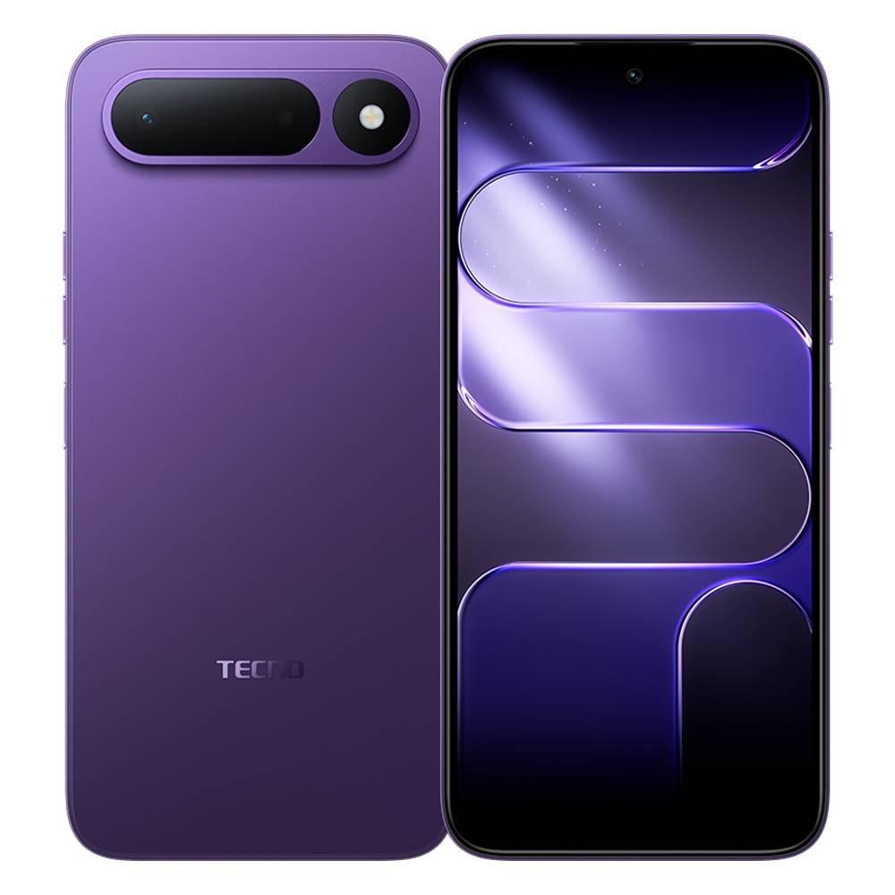 Tecno Spark 50 5G Phone, MediaTek Dimensity 6400, 4GB RAM, 256GB, 6.78-Inch - Purple