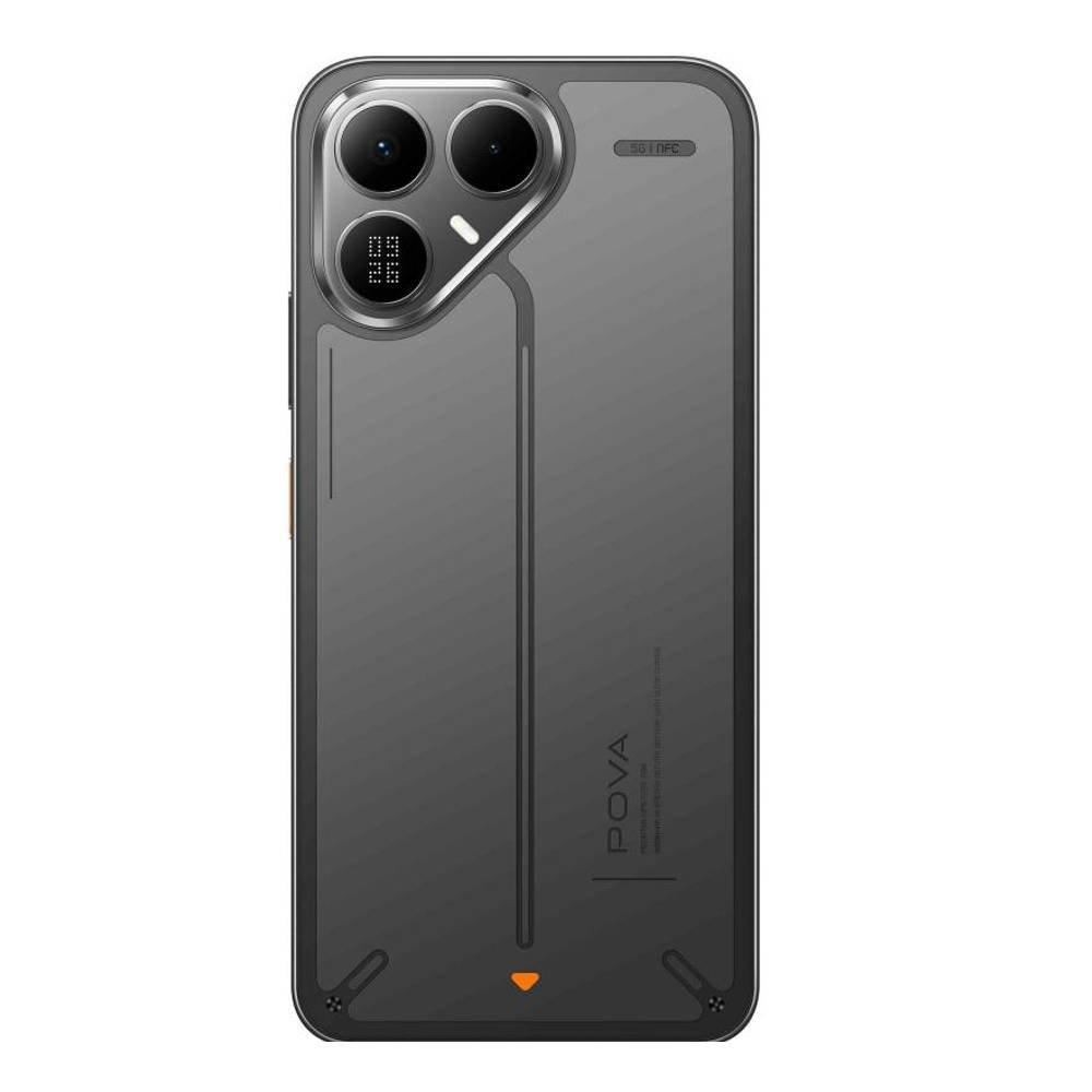 Tecno Pova 8 5G Phone, MediaTek Dimensity 7100, 8GB RAM, 256GB, 6.76-Inch Screen - Black