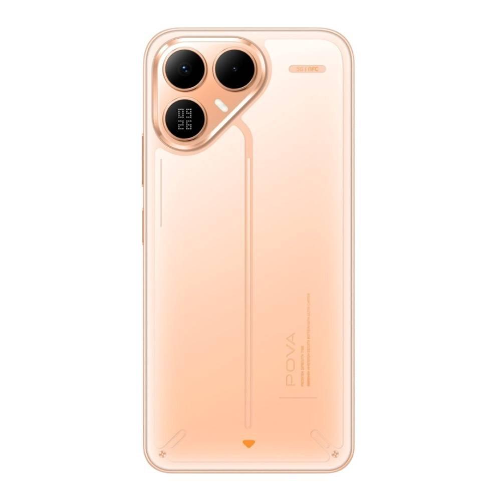 Tecno Pova 8 5G Phone, MediaTek Dimensity 7100, 8GB RAM, 256GB, 6.76-Inch Screen - Orange