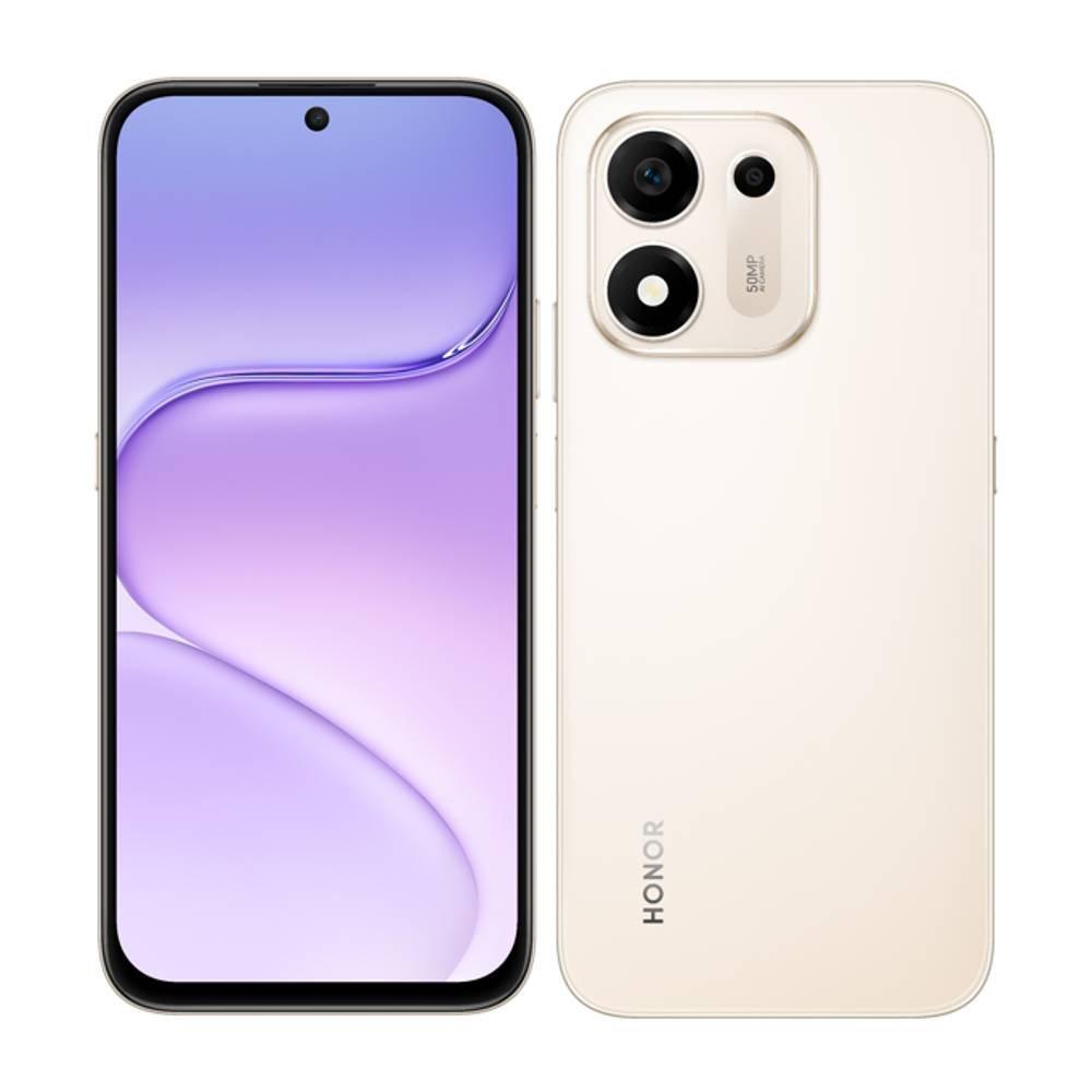 Honor X7e Plus 5G Phone, Snapdragon 4 Gen 4, 6GB RAM, 128GB, 6.87-Inch - Gold
