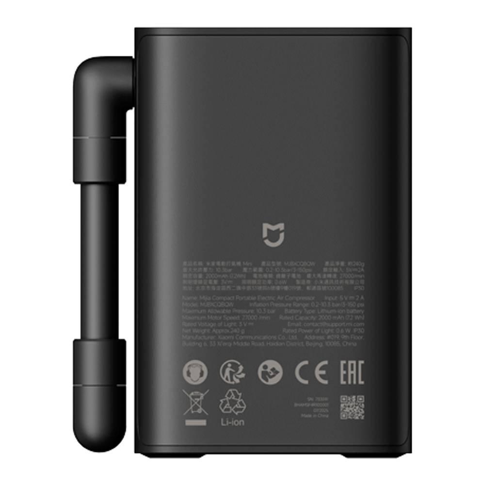 Xiaomi Mijia Compact Portable Electric Air Compressor, BHR08TYGL - Black