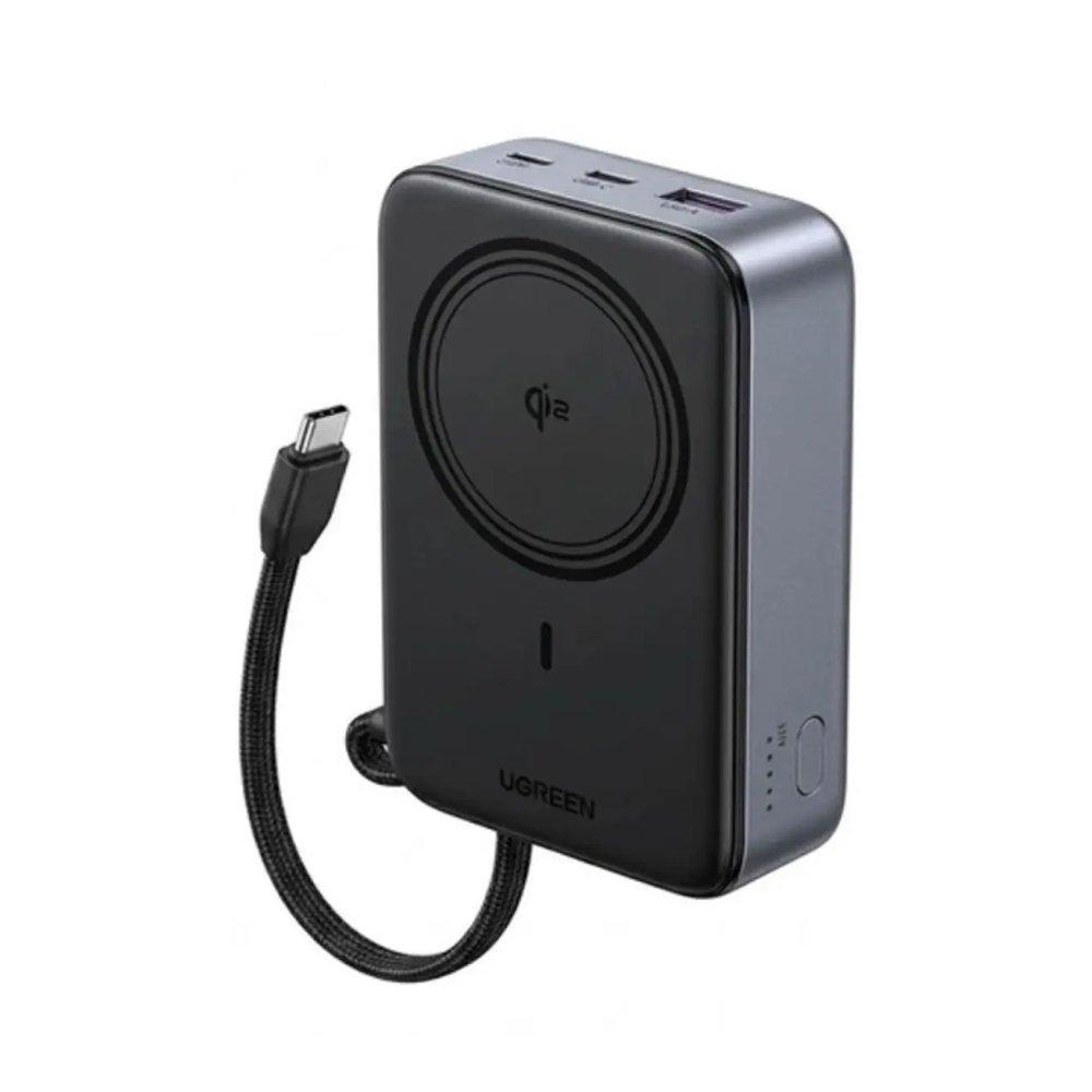 UGREEN MagSafe Wireless Power Bank, 10000mAh, 30 W Wired, 15 W Wireless, PB567 - Black