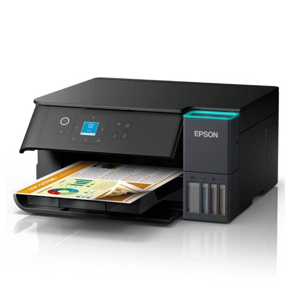 Epson EcoTank L4360 Multi-Function Inkjet Printer, 3 in 1, EPSON-L4360-EPSON-3N1-INK-TNK - Black