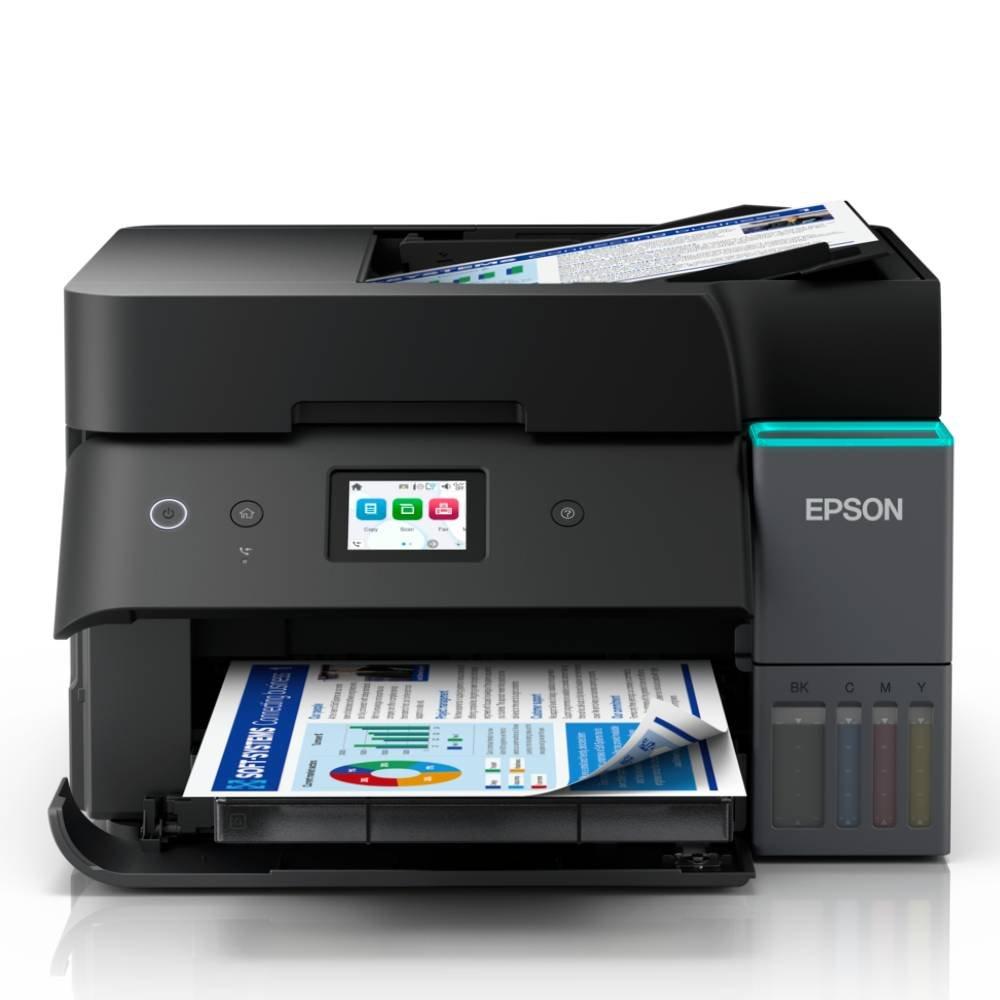 Epson EcoTank L6390 Multi-Function Inkjet Printer, 3 in 1, with Fax, EPSON-ECOTANK-L6390-3IN1-CLR INK TANK - Black Split it your way