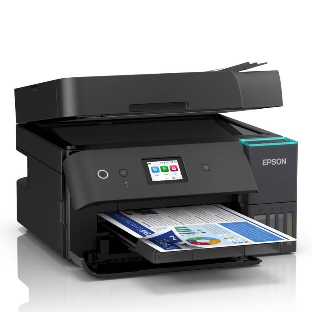 Epson EcoTank L6390 Multi-Function Inkjet Printer, 3 in 1, with Fax, EPSON-ECOTANK-L6390-3IN1-CLR INK TANK - Black