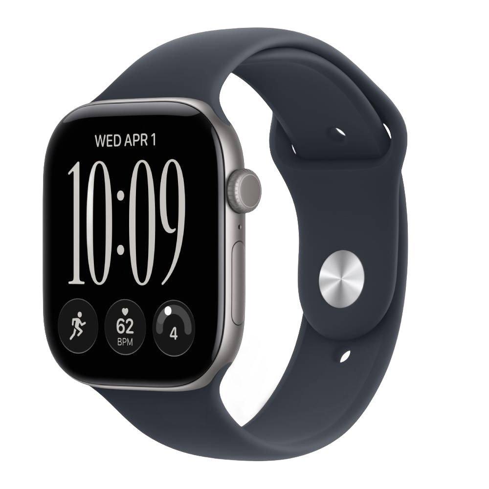  Apple Watch Series 12 GPS + Cellular, 46mm, Space Grey Aluminium Case with Navy Blue Sport Band, MJG74AF/A - M/L