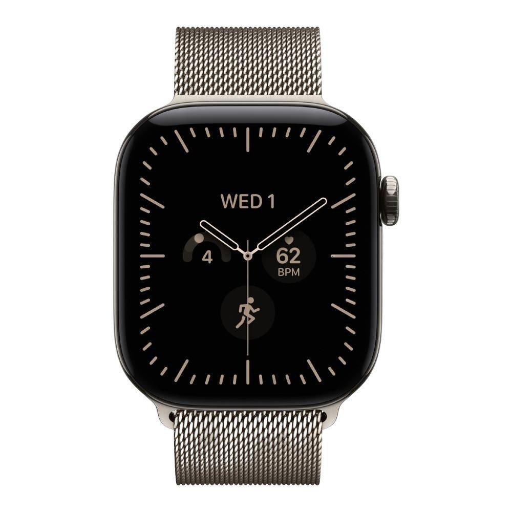 Apple Watch Series 12 GPS + Cellular, 42mm, Natural Titanium Case with Natural Milanese Loop, MJGH4AF/A Split it your way