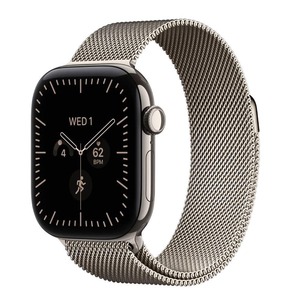  Apple Watch Series 12 GPS + Cellular, 42mm, Natural Titanium Case with Natural Milanese Loop, MJGH4AF/A