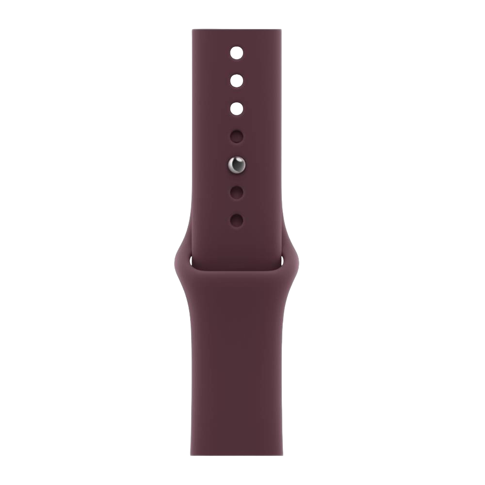 Apple Watch Series 12 GPS + Cellular, 42mm, Radiant Gold Titanium Case with Burgundy Sport Band, MJGK4AF/A - M/L