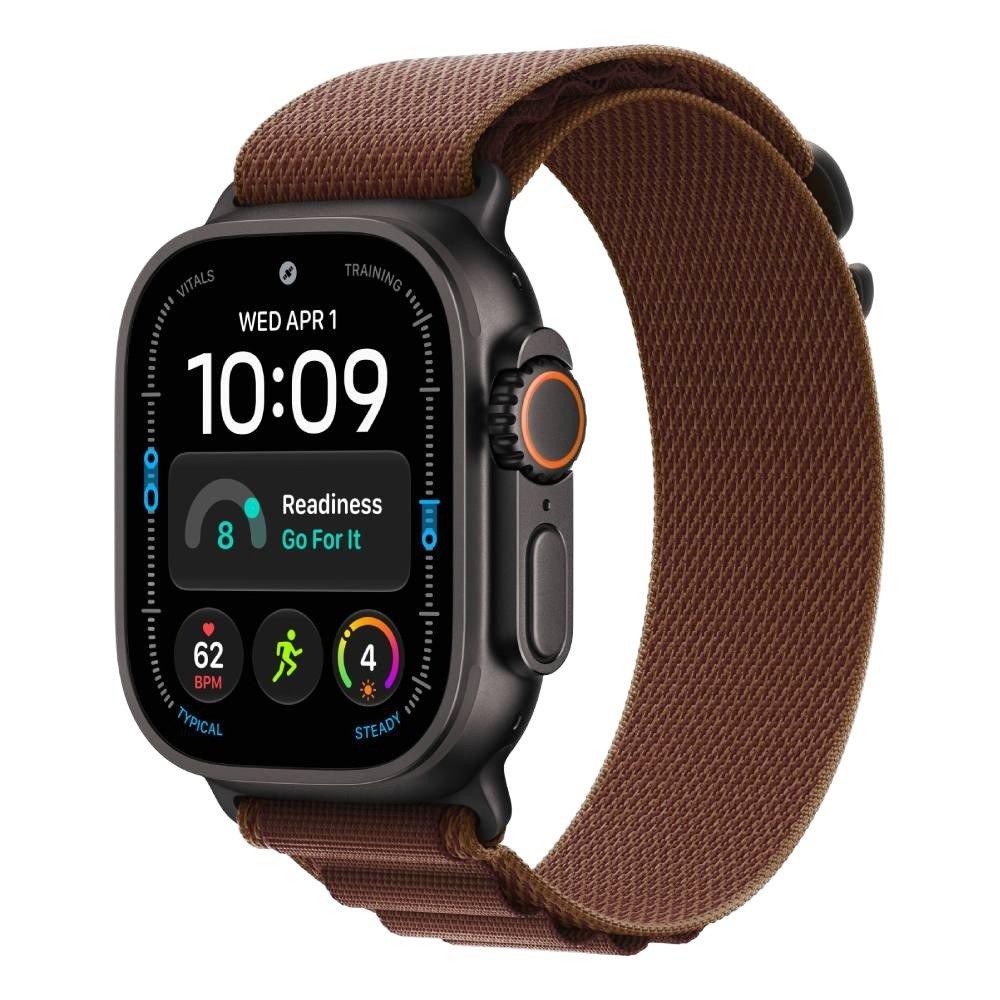 Apple Watch Ultra 4, GPS + Cellular, 49mm, Black Titanium Case with Burgundy Alpine Loop, MJC04AF/A - S