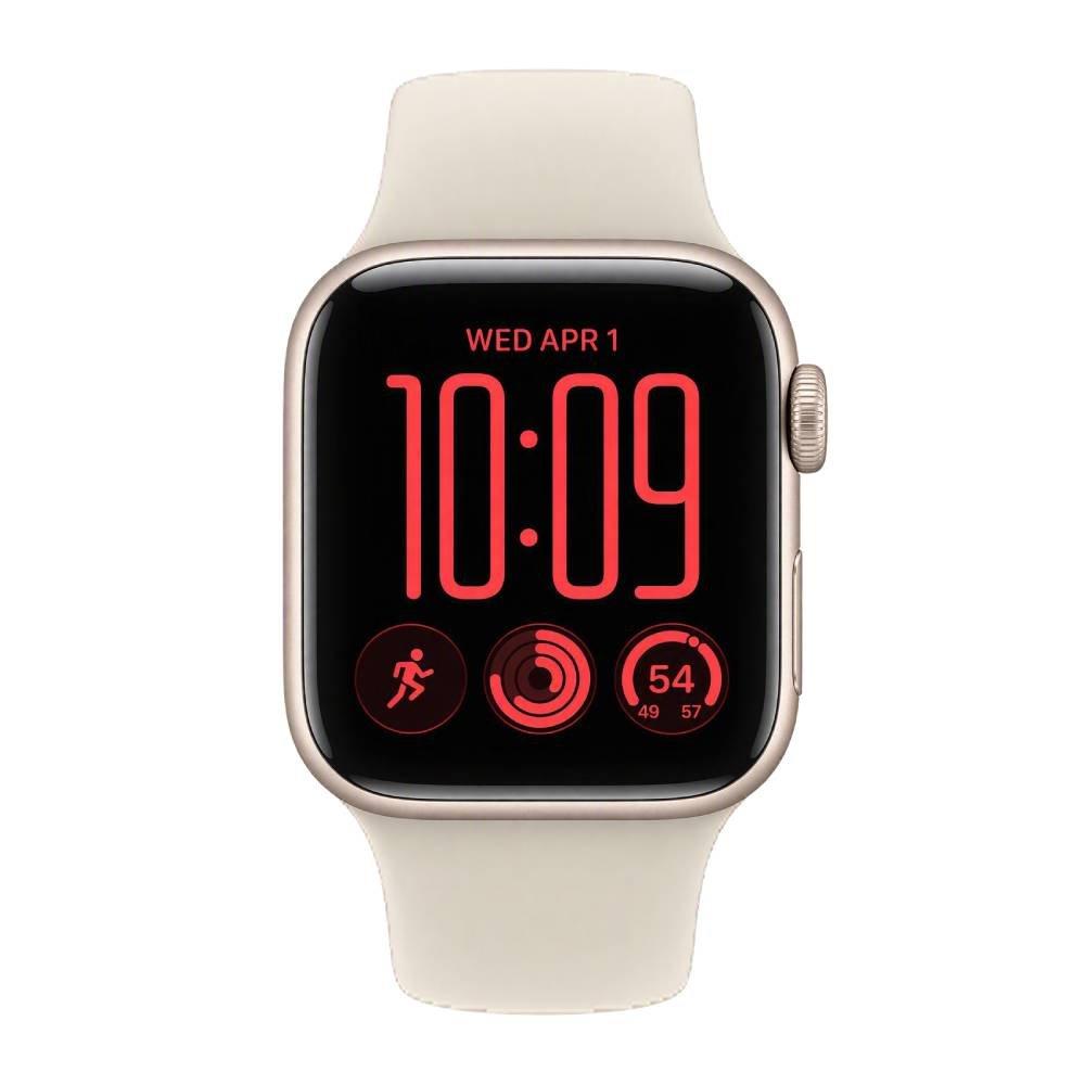 Apple Watch SE 3 GPS + Cellular, 44mm, Starlight Aluminium Case with Sand Sport Band, MJLN4AF/A - M/L Split it your way