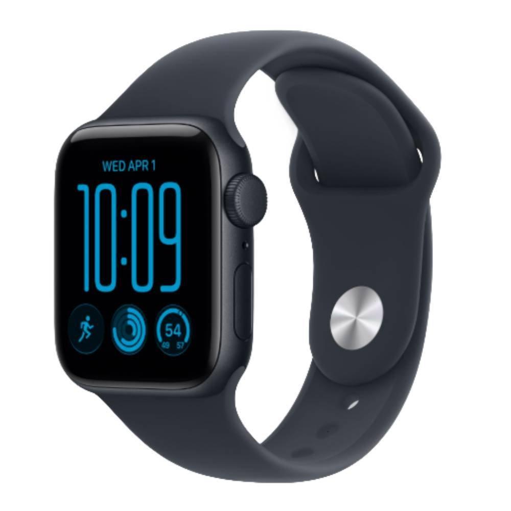 Apple Watch SE 3 GPS + Cellular, 44mm, Midnight Aluminium Case with Navy Blue Sport Band, MJLQ4AF/A - S/M