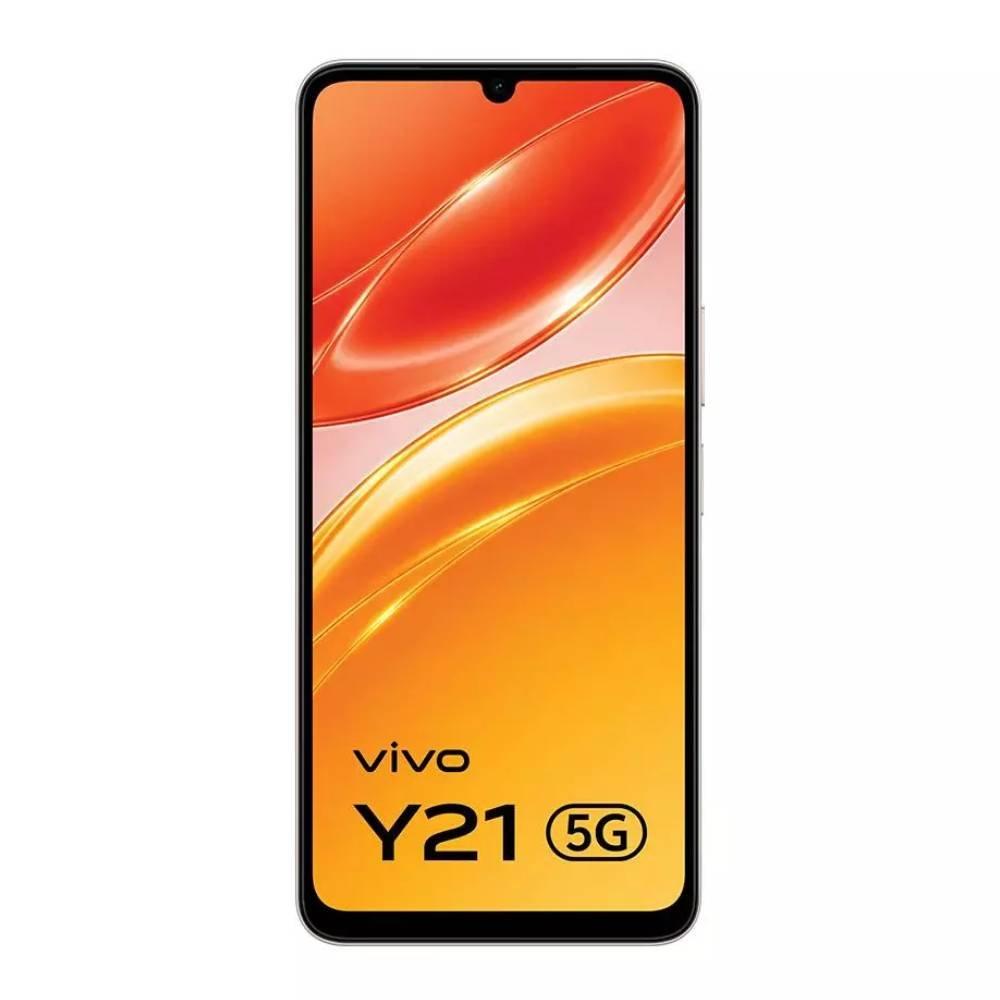 Vivo Y21 5G Phone, MediaTek Dimensity 6300, 6GB RAM, 128GB, 6.74-Inch - Gold