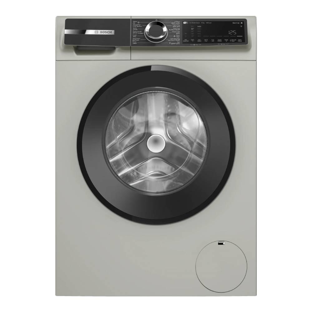 Bosch Series 6 Front Load Washer, 10 KG Washing Capacity, 20+ Washing Programs, WGK254ZXGC - Silver