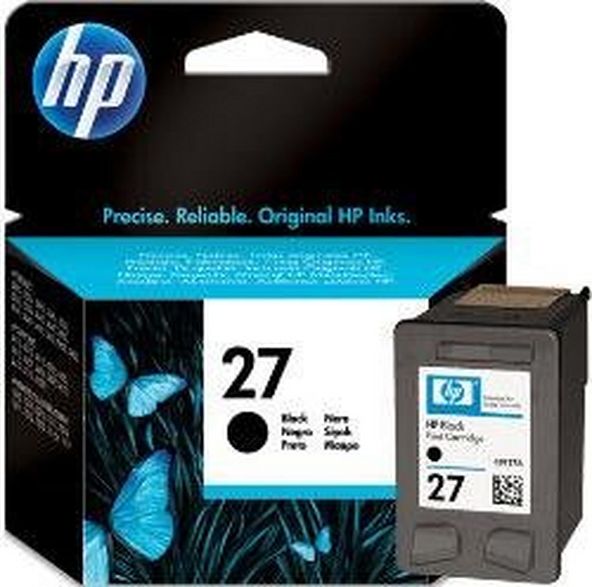 HP Ink 27B for Inkjet Printing 280 Page Yield - Black (Single Pack)