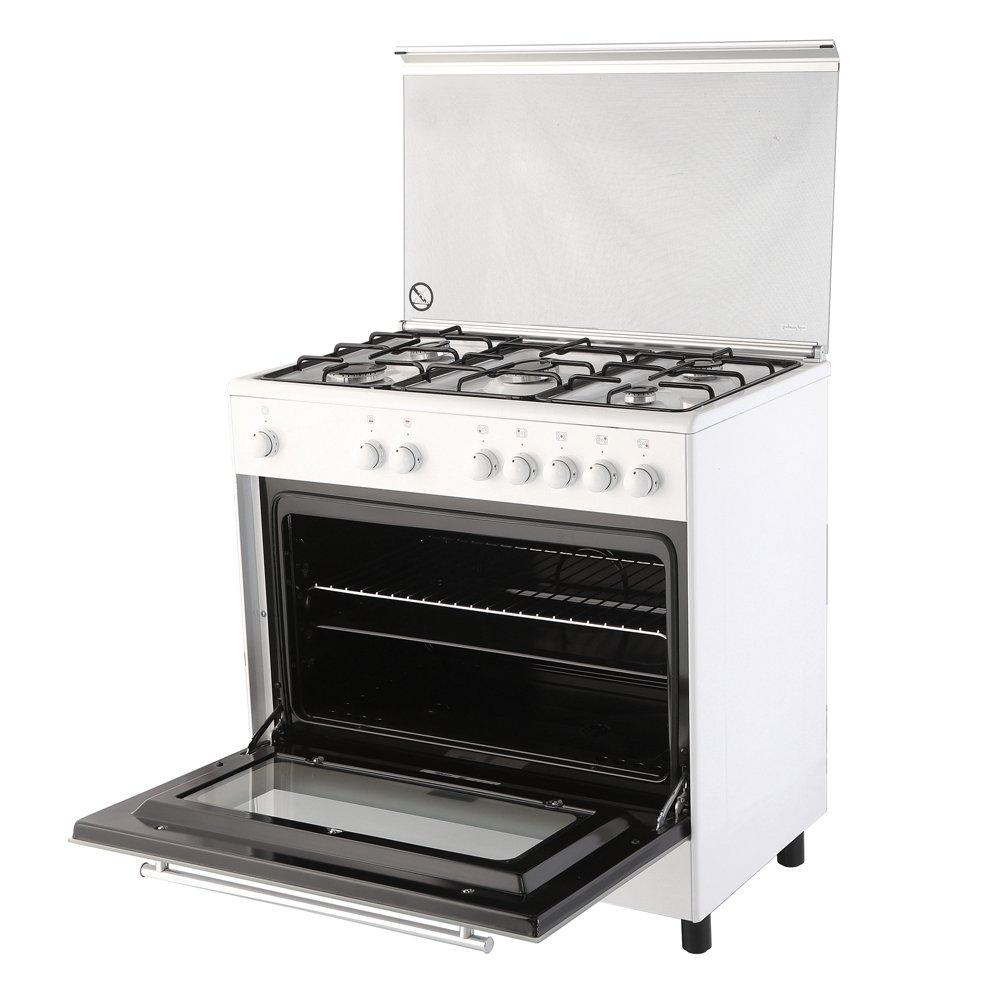 طباخ الغاز القائم من ونسا - ٨٠ × ٥٠ سم - ٥ عيون (WE8050W)