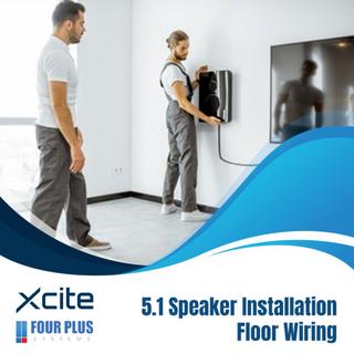 Buy 5. 1 speaker installation service floor wiring in Kuwait