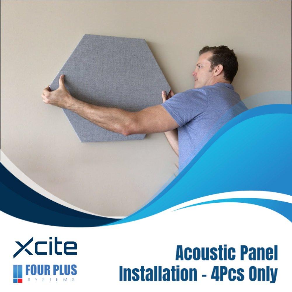 Acoustic Panel Installation service 4 Pieces Only