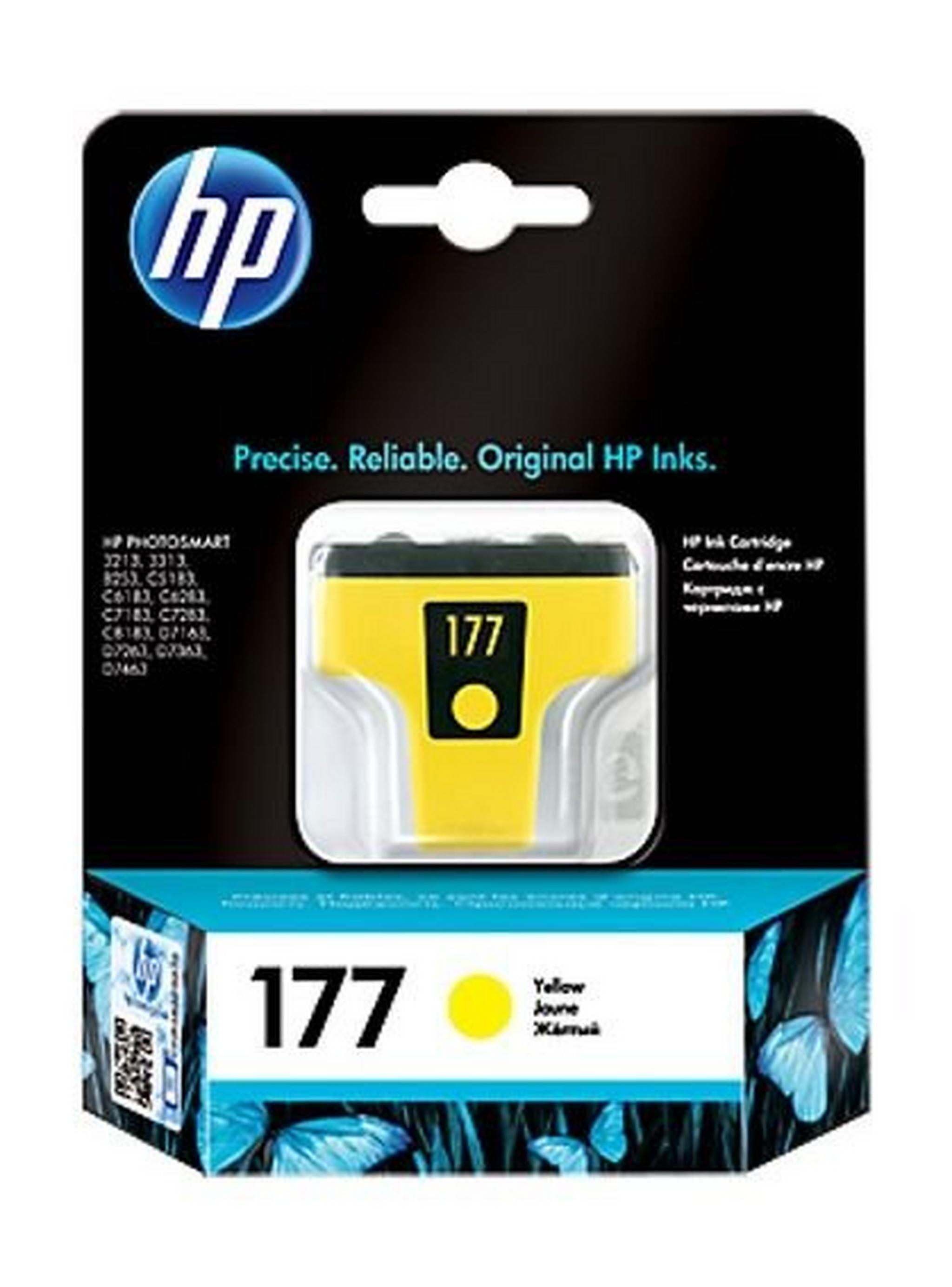 HP Ink 177Y for Inkjet Printing 500 Page Yield - Yellow (Single Pack)