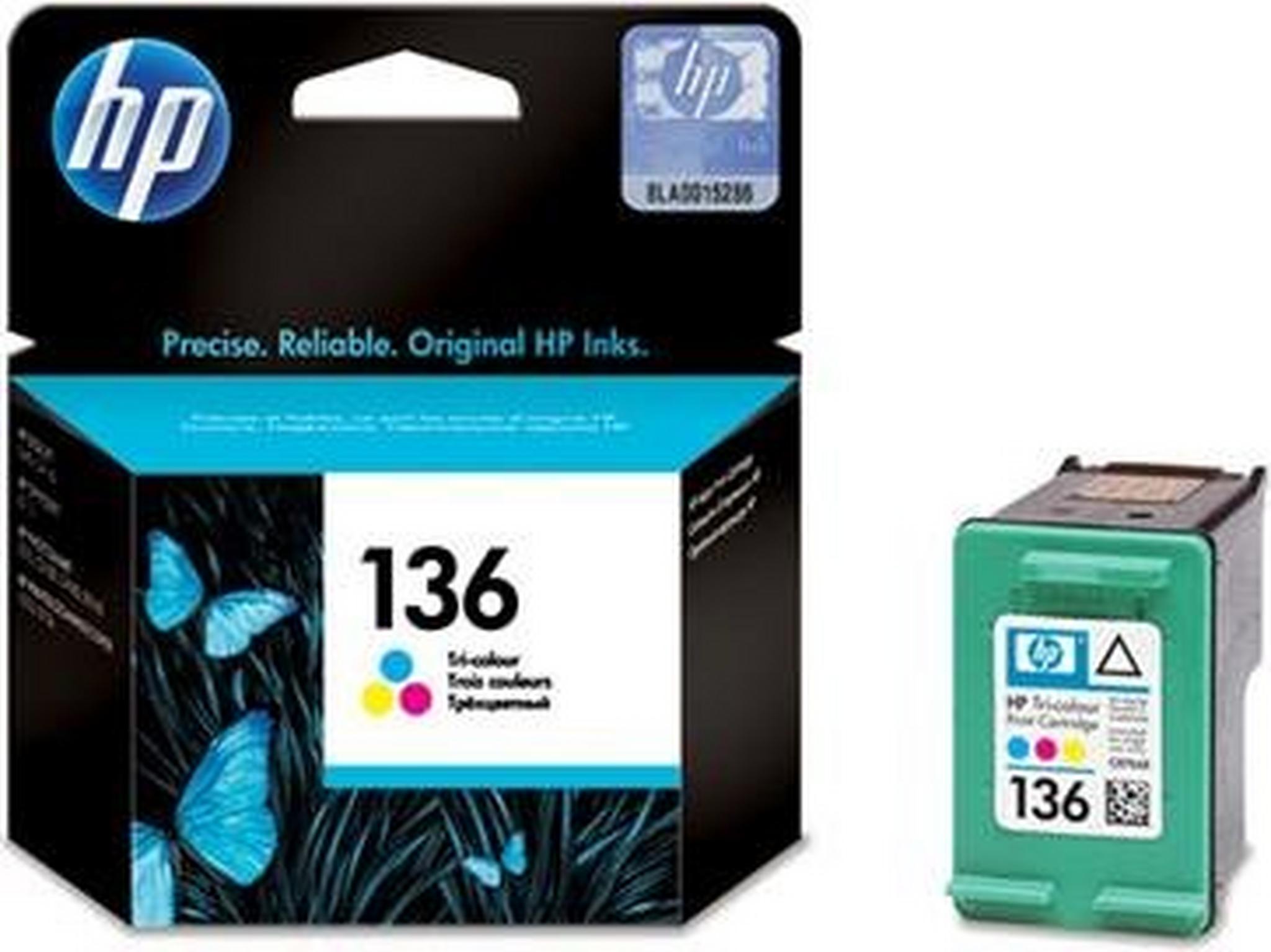 HP Ink 136 for Inkjet Printing 220 Page Yield - Tri-colour