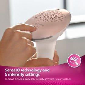 SenselQ technology and 5 intensity settings