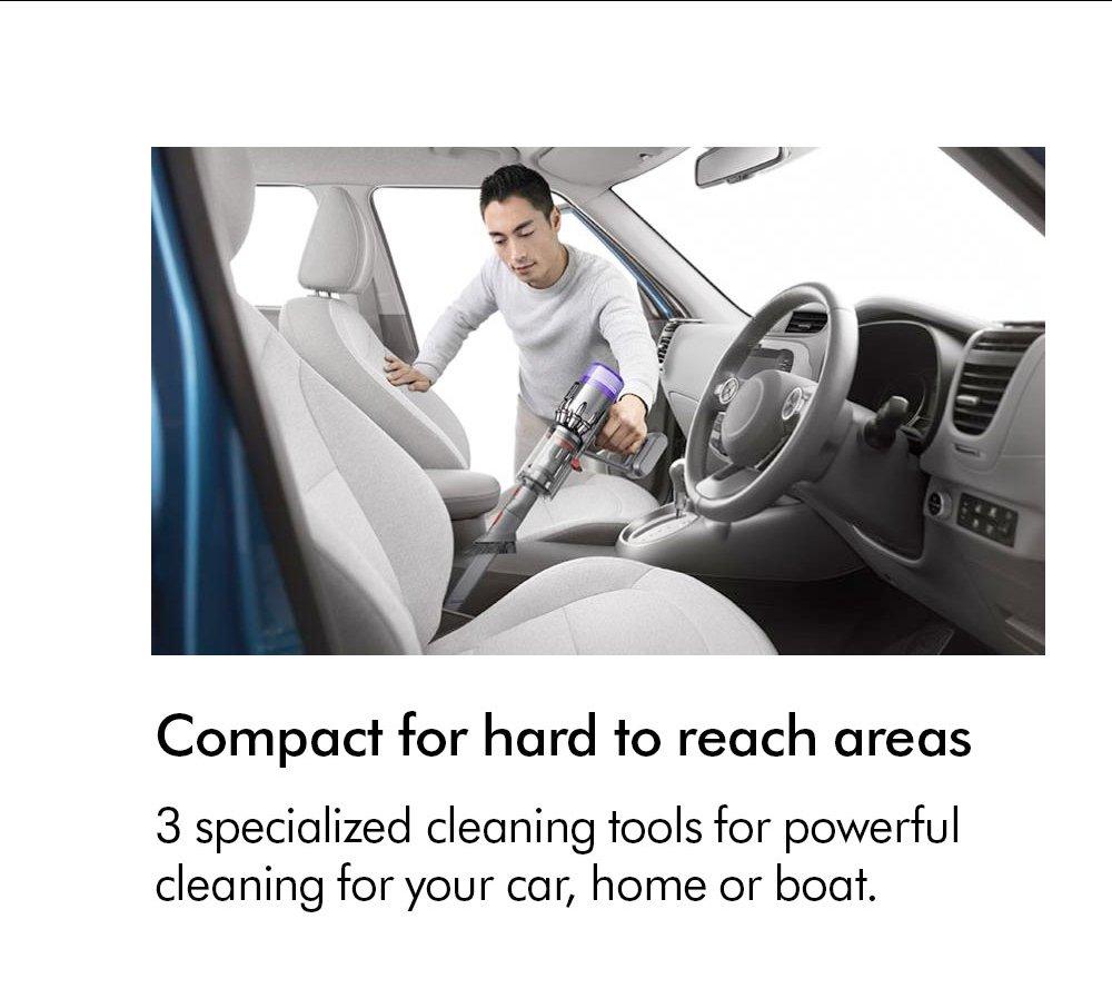 مكنسة كهربائية ديتيكت الجيل الخامس اللاسلكية من دايسون، قدرة 350 واط، سعة 0.77 لتر – بنفسجي - متاجر