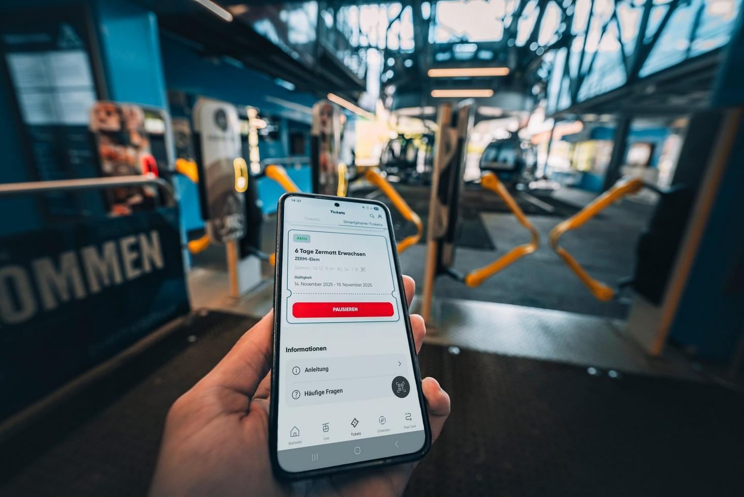Zermatt führt als erste Destination in der Schweiz das Smartphone-Ticket ein