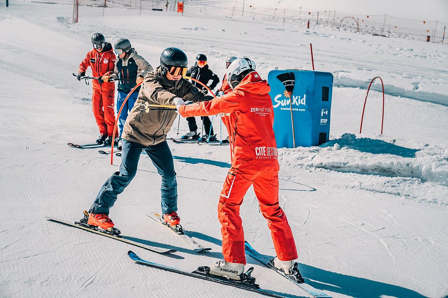 Premières sensations de neige en été avec ZERMATTERS
