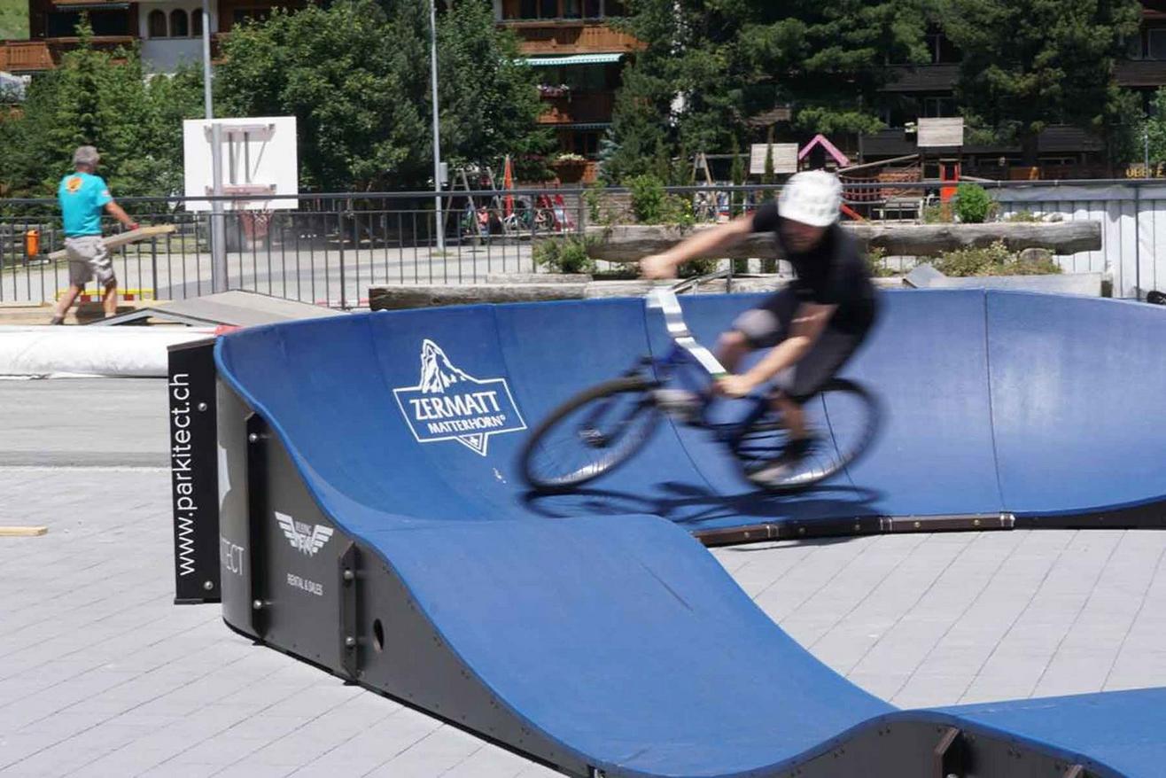 Pump track mobile de Zermatt