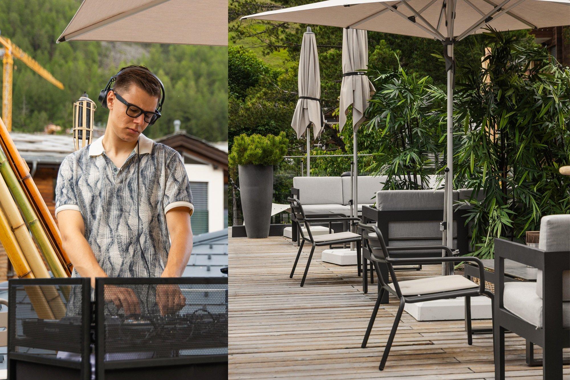 Bergbise statt Meeresbrise: Die Rooftop Bar by Pavillon bringt Beach-Vibes auf die Oberen Matten 