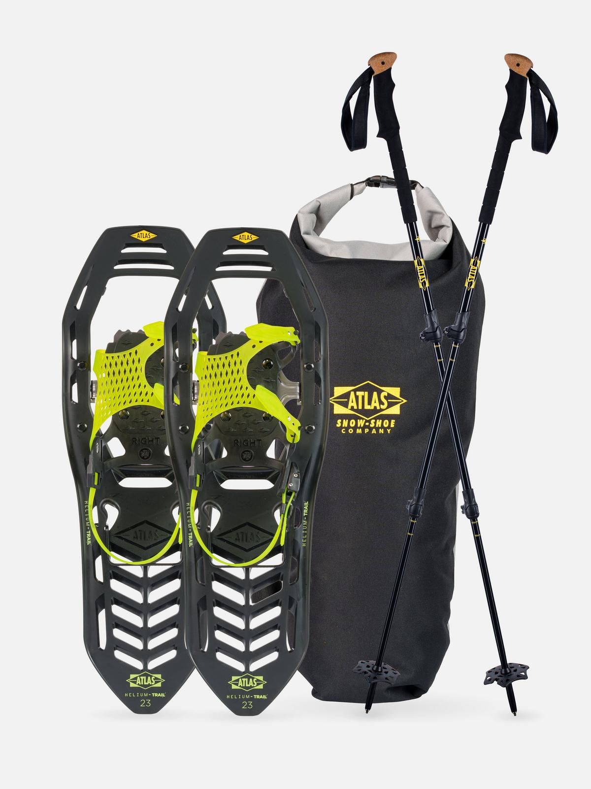 スノーシュー　ATLAS HELIUM TRAIL 26 Atlas Helium-Trail Snowshoes 2024 - Black/Yellow | 26