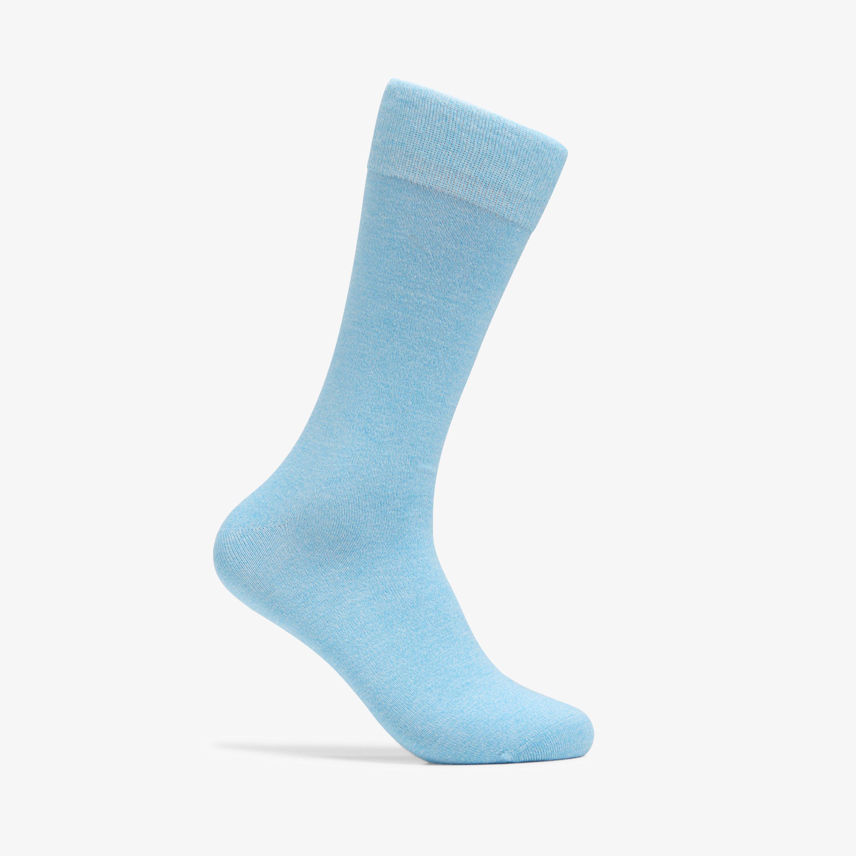 Marled Crew Sock Blue Socks, view 1 of 3