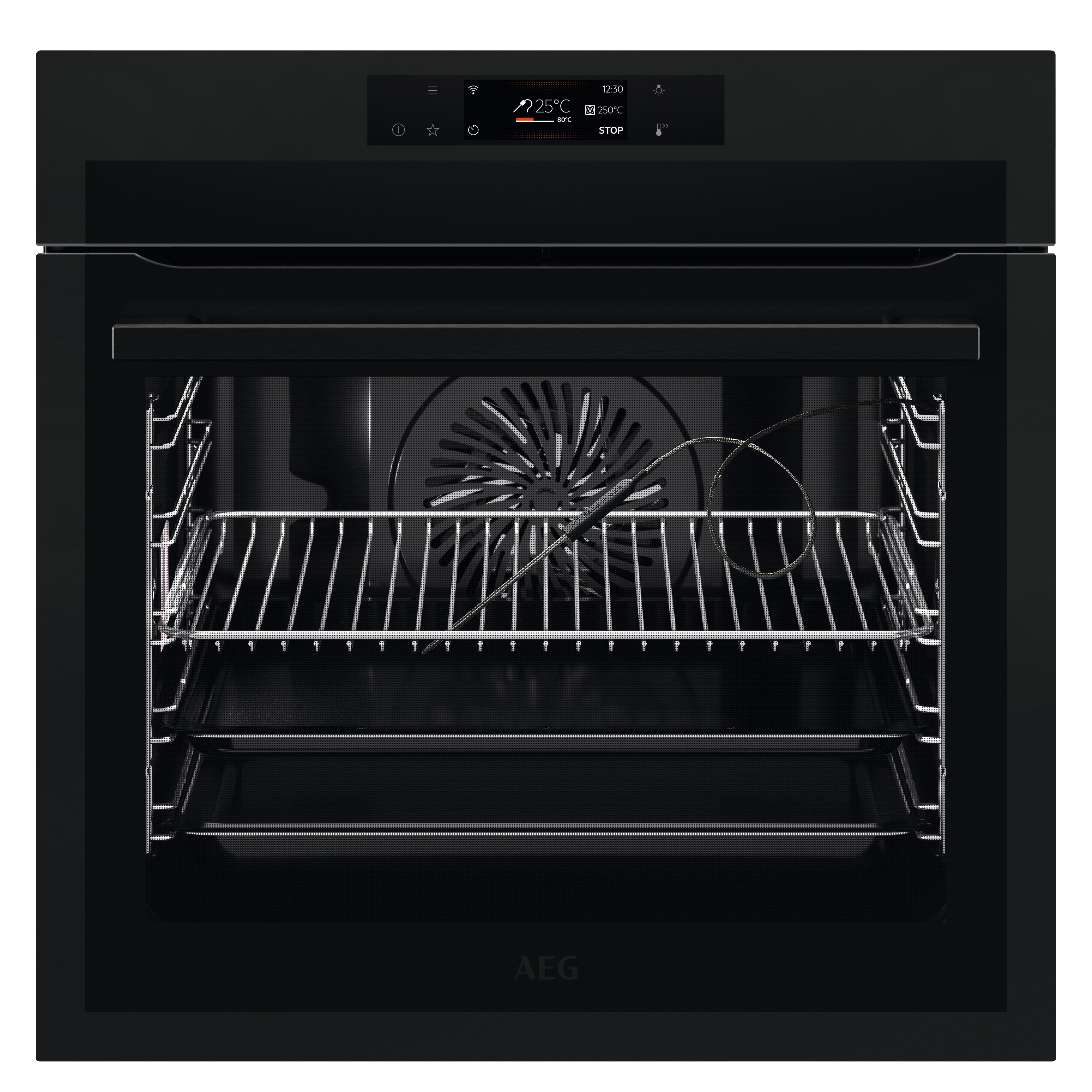 AEG BPE748380T 59.5cm Built In Electric Single Oven - Matte Black