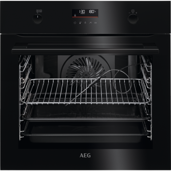 AEG BPK556260B 59.5cm Built In Electric Single Oven - Black