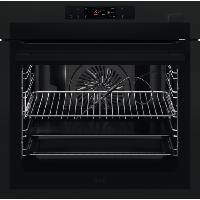 AEG BSE778380T 59.5cm Built In Electric Single Oven - Black