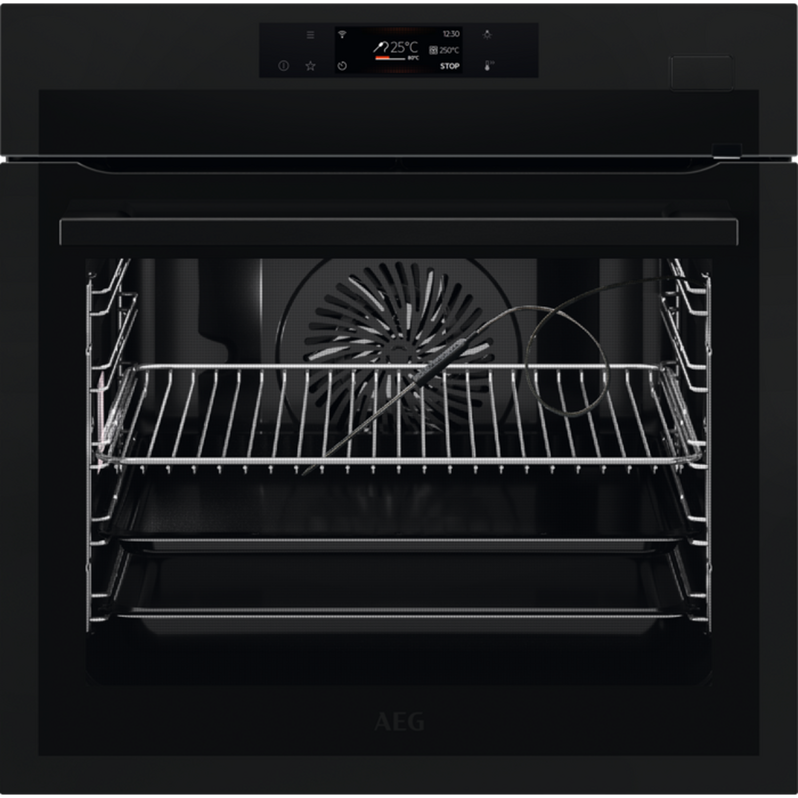 AEG BSE778380T 59.5cm Built In Electric Single Oven - Black