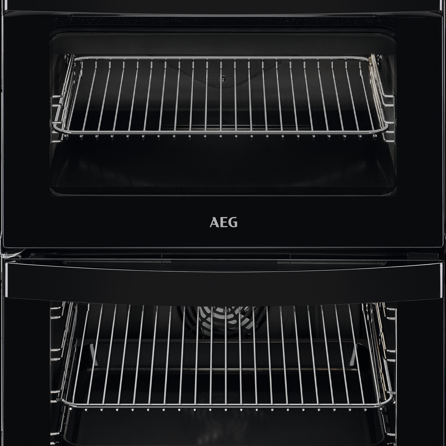 AEG CIB6743ACB 60cm Double Oven Electric Cooker with Induction Hob - Black