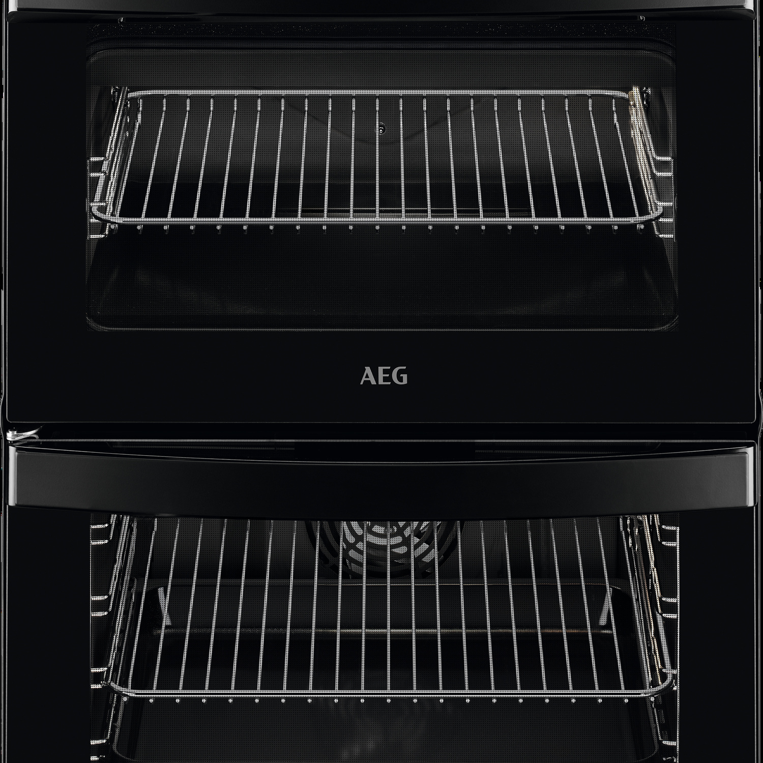AEG CIB6743MCB 60cm Double Oven Electric Cooker with Induction Hob - Black