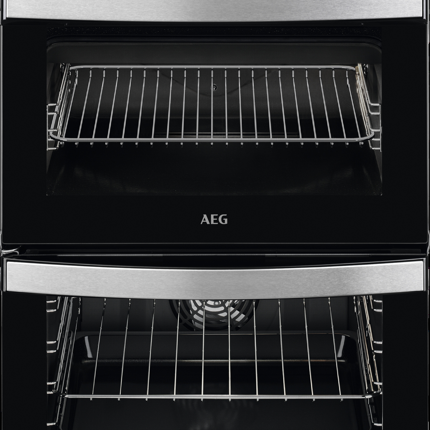 AEG CKB6541ACM 60cm Double Oven Electric Cooker with Gas Hob - Stainless Steel